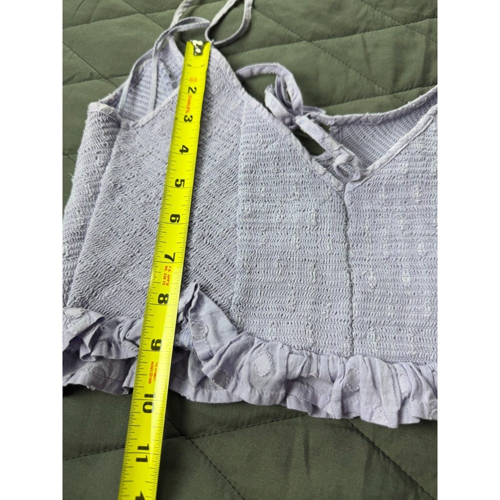 Urban Outfitters Camisole Top Womens M Lavender Smocked Adjustable Straps - Picture 9 of 9